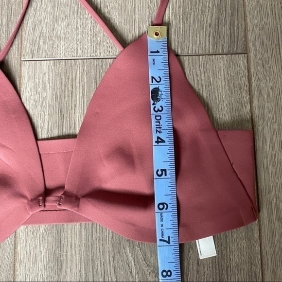 Free People Haiden Halter Scuba Bralette In Mauve Bark Size Small - Picture 9 of 15
